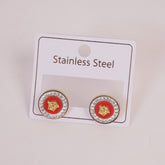 Branded Earring For Woman Red